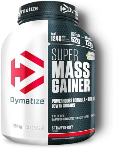 Dymatize Super Mass Gainer Strawberry 2943g - Weight-Gainer Poudr...