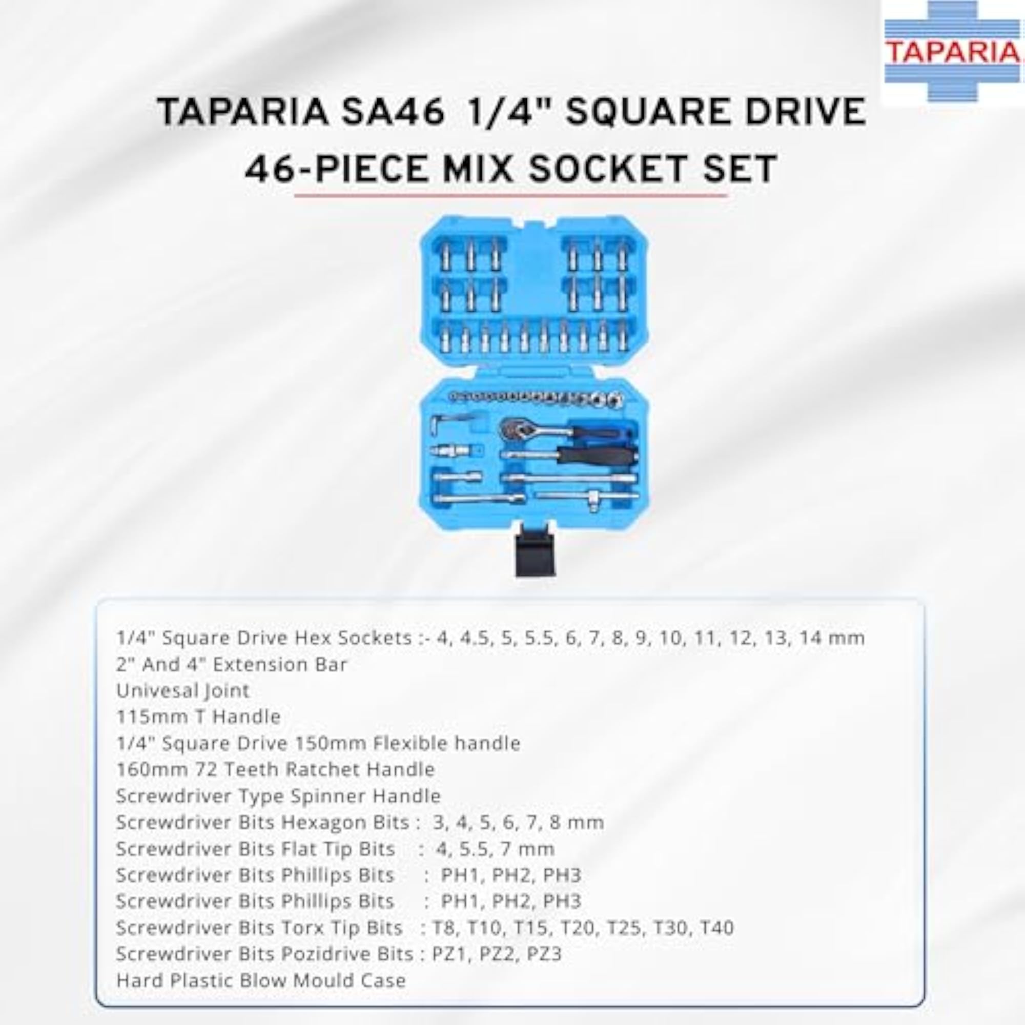 SA46 Socket Set, 46 Pieces