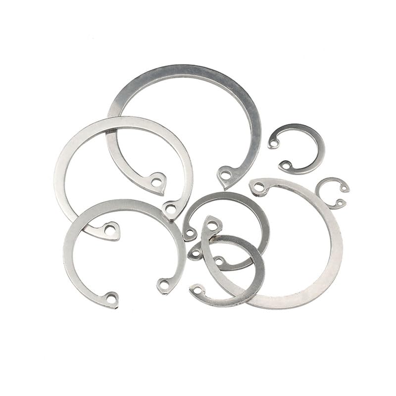 MOOPW Circlip Stainless Steel Snap Ring for Holes C-Clip Bearing Internal Retaining Ring Tools ?130, 1 Pcs