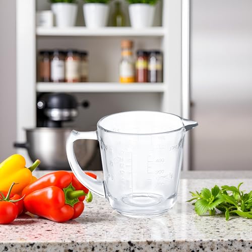 Vaso medidor de vidrio para zurdos 2 cups miniatura 6