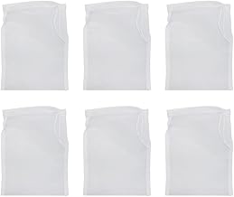 UMCHU 6 Pezzi 200 mesh Tessuto Filtrante in Nylon,Panno filtrante a Maglia fine,per Latte di Noci, Succo di Frutta, Latte di Soia, Caffè, Succo di Verdura(10 * 15cm)