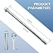 Shakas Engine Mounting Bolt Kit, M8 X 115 mm Front Wheel Axle Flat Fork Middle Axle Bolt Nut Spanner, for 50 cc 70 cc 90 cc 110 cc 125 cc 140 cc Pit Pro ATV Dirt Quad Bike 4 Stroke Engine (Silver)