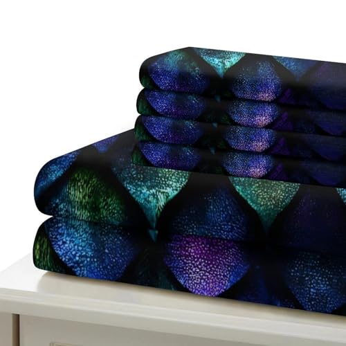 Housse de couette King en microfibre super douce avec impression 3D