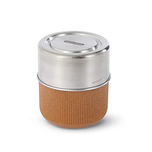 Black+Blum Fiambrera de Vidrio a Prueba de Fugas, marrón, 450 ml