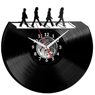 EVEVO Horloge Murale en Vinyle The Beatles – Silhouette Vintage Faite à la Main pour la Maison - Les Beatles, Paul McCartney, John Lennon, RIngo Starr, George Harrison EVEVO Horloge Murale en Vinyle The Beatles - Silhouette Vintage Faite à la Main pour la Maison – Image 5
