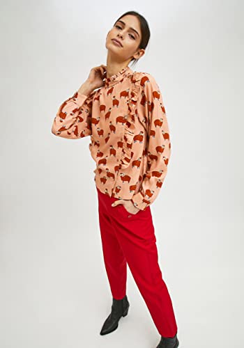 Top fluide Compania FA21SAM37 imprimé animaux pêche taille 38 - 3
