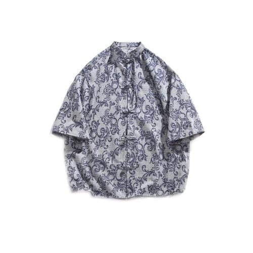Chemise courte col mao style chinois kung fu et costume tang pour homme