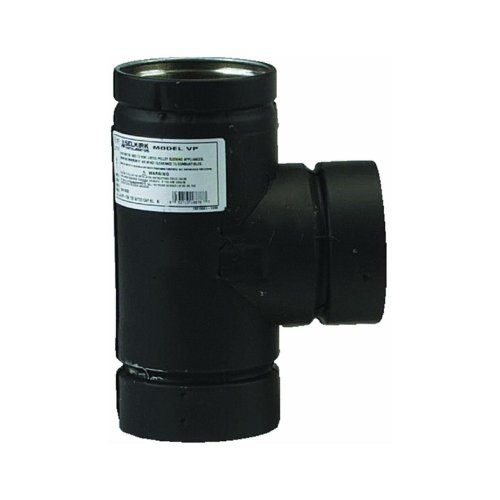 Pellet Stove Pipe Tee With Cap