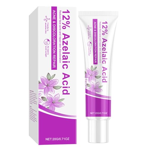 12% Azelaic Acid Cream Balances Skin Tone Facial Serum Cream for Acne Prone Skin Reduces Redness Even Skin Tone