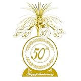 50th Anniversary Centerpiece Party Accessory (1 count) (1/Pkg)