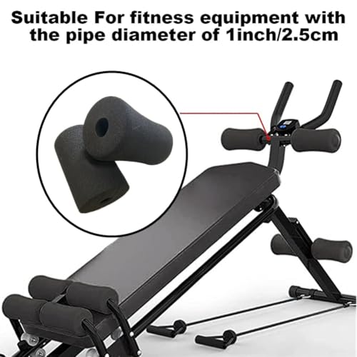 1 Par de Almohadillas de Espuma para Pies, Reemplazo de Rodillos para Tubo de Máquina, Extensión de Pierna para Pesas y Equipos de Ejercicio (2 piezas 160MM) miniatura 2