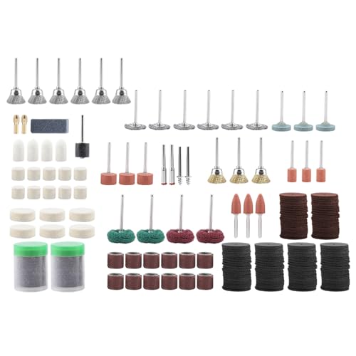 Kit DE Herramientas ROTATIVAS 347PCS Juego DE Accesorios DE Lijado Y Pulido para Varios Trabajos DE Detalle