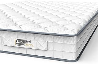 BedStory Mattress, Single Mattress 90x190x14cm Sleeping Sprung Mattress Medium Firm Bonnell Spring Mattress with Breathable Fabric Fire Resistant Barrier Skin-friendly Durable for Bedroom