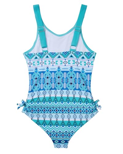 Image of Century Star Girls Bathing Suit One Piece Swimsuit for Kids Cute Bow Striped Swimwear for 4-13 Years