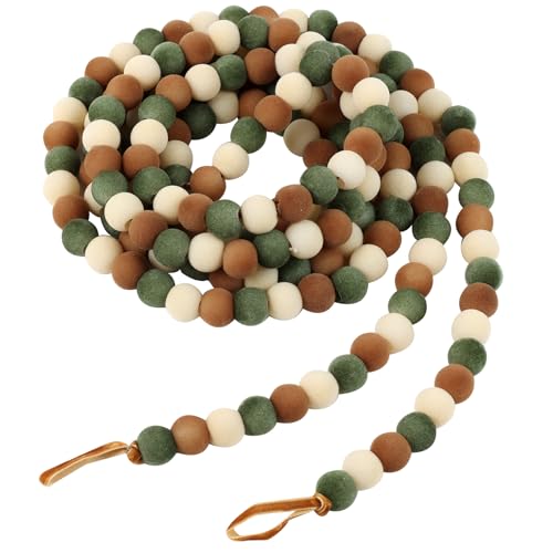 Christmas Garland 9 Feet Velvet Christmas Garland Xmas Vintage Holiday Bead Garland...