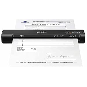 Epson WorkForce ES-60W A4 Battery Powered Portable Document Scanner, Black