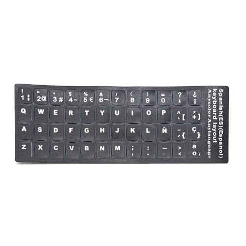 Autocollants pour clavier espagnol [SP] QWERTY conversion PC portable 13x11mm