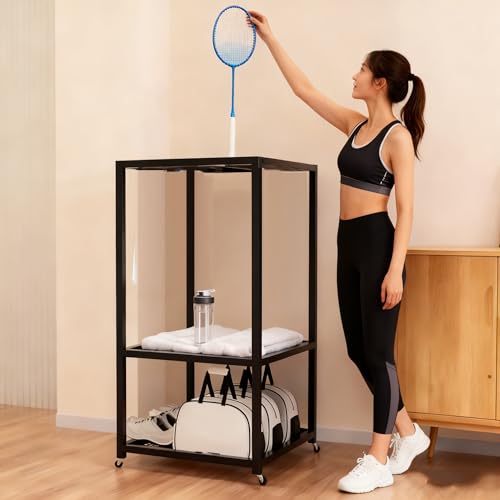 Support de raquette de tennis à grande capacité mobile pour clubs et écoles - 7