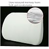 ZHONGLI Memory Foam Lumbar Support Pillow-Middle/Lower Back Support Cushion-Used for car Seats, Office Chairs, recliners, etc. (Beige)