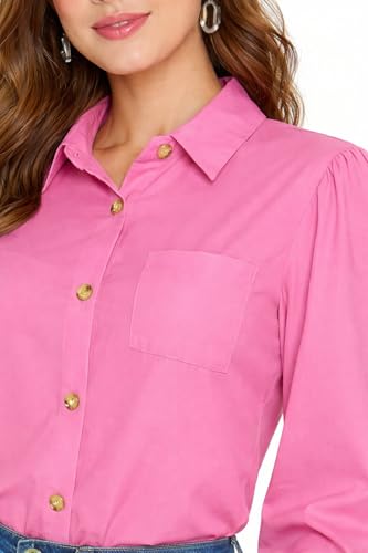 Image of MIZAGO Regular Fit Women's Casual Long Sleeve Rayon Shirt