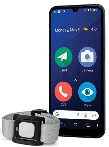 Doro 8210 + Larmknapp - 4G Smartphone för Seniorer, Vattentålig 6,1"