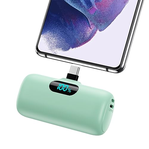 Image of Feob Mini Portable Charger 5500mAh Power Bank,15W PD USB C Cell Phone Portable Power,LCD Display Battery Pack Compatible with iPhone 17 /Air /17 Pro /17Pro Max /16 /15 Android /Samsung /Moto(Type-C Only)