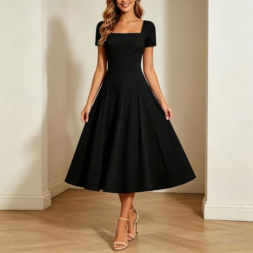 Robe de soirée élégante fluide pour masquer les imperfections - 3