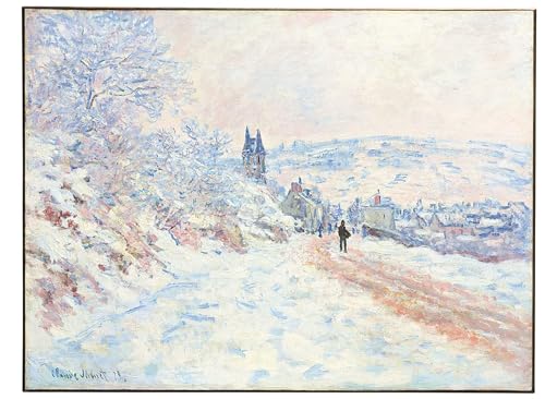 Posters et art Claude Monet route de Vetheuil tableau d'art mural pour salon chaleureux