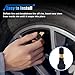 5PCS High-Pressure Car Tire Valve Stem, TR600HP Snap-in Tire Valves, Brass Rubber Tubeless Valves Fit for 0.453 inch 11.5mm Rim Holes and Most Pick-up, Heavy-Duty Vehicles