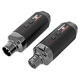 STRICH M7 Wireless Microphone Transmitter Receiver 5.8 Ghz, Wireless Mic Adapter, Plug-on Wireless Mic System XLR for Dynamic Microphone, Audio Mixer, Audio Recorder, PA System, 20Hz-20KHz, 140dB