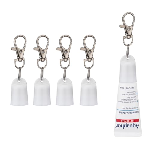 4 Pcs Keychain Cap Designed for Aquaphor 0.35 oz Lip Balm