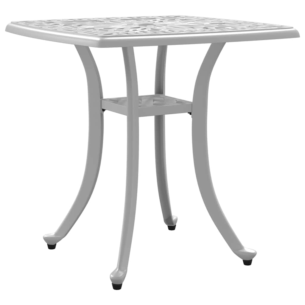 M400K817 - Mesa de jardín de Aluminio Fundido, Color Blanco, 53 x 53 x 53 cm, para pícnic, Barbacoa, jardín, Camping, Boda, Catering