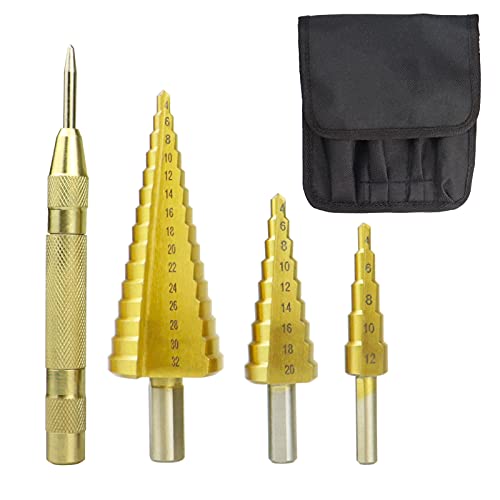 Set di 3 punte per trapano a gradino HSS con