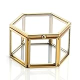 Multifunktionale schmuck aufbewahrungsbox: Diese Schmuckschatulle enthält Schmuck und getrocknete Blumen. Es kann auch im Café und im Schminktisch aufgestellt werden. Es kann auch verwendet werden, um Schmuck zu zeigen oder als Tischdekoration für eine Hochzeit.