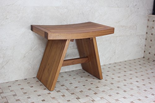 Aquateak 24" Asia Teak Shower Bench & Aquateak Premium Teak Oil #TOP5