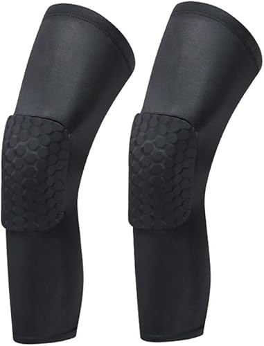 Rodilleras de seguridad deportivas de tiro para baloncesto, transpirables, con almohadillas de panal de abeja, rodilleras protectoras - como si