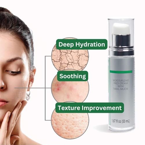 99.25% Korean Skin Care Snail Mucin Moisturizer Cream - Snail Mucin Essence Night cream-Face Serum, 50 ml (Pack of 1) - Image 3