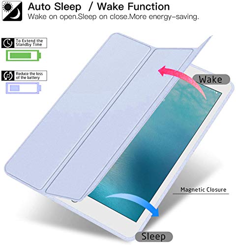 Image of Oaky Case Compatible for Apple iPad mini 5th Gen 2019 Trifold Stand Cover Pencil Holder Auto Sleep /Wake for iPad mini 5 7.9 inch 2019 Cover [Model - A2133 A2124 A2125 A2126] - Sky Blue