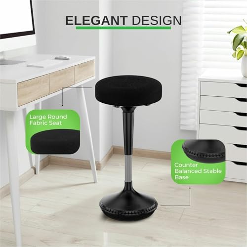 Image of Wobble Stool Standing Desk, Flexible Seating Adjustable Office Ergonomic Seating, Wobble Stools for Alternative Classroom Seating, Active ADHD Chair, Wiggle Chairs