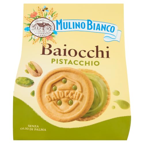 Mulino Bianco Biscotti Baiocchi al Pistacchio, 240g