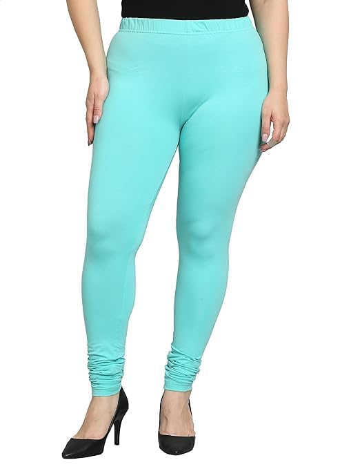 Full Stretchable Solid Regular Shining Plain Leggings for Women and Girls-picture-25