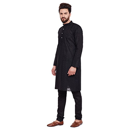 Sojanya(Since 1958 Men's White 100% Cotton Kurta and Churidaar Payjama3