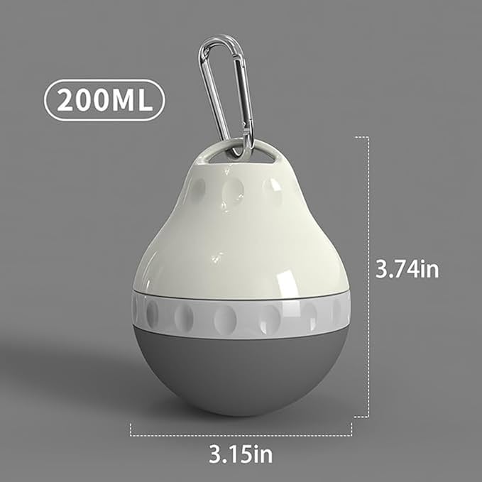 Canareen Foldable Dog Water Bottle for On The Go - Portable Pet Water Bottle for Dog Cat Outdoor Walking Hiking Travel (Grey, 200ml) 3