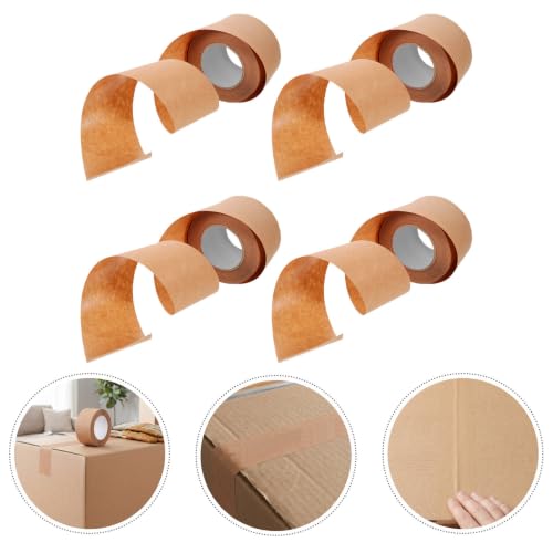 ERINGOGO Kraft Paper Packing Tape and Storage Boxes for Carton Boxes and Easy Tear by Hand with Writable Surface 4 Rolls 2 Inch X 3 Yard Mail Sealing Tape in Warehouse Operations - Image 9
