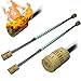 Produktbild Flames N Games Twin-Set-Deal Pro FEUERSTAB Alu Classic (S) 100cm (Docht: 2x50mm) kleinen Flammen! Ideal für Doppel Feuerstab Spinnerei! FeuerLangstab AKA Fire Staff Feuerartikel.