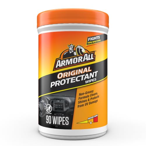 Armor All Car Interior Original Protectant Wipes, 90 Count, UV Protectant