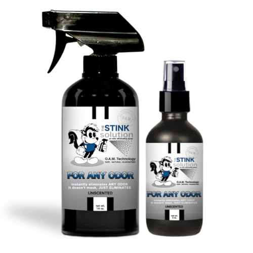 The Stink Solution Unscented Odor Eliminator, Fragrance Free Odor Neutralizer for Home Safe & Very Effective Scent Free Deodorizer 1 4oz, 16 oz Bottle