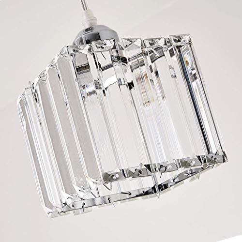 Lustre en cristal facile à installer, suspension compacte et lumineuse
