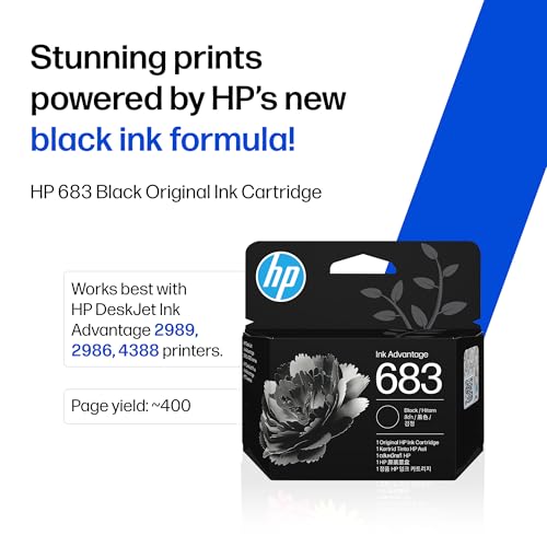 Image of HP 683 Black Original Ink Advantage Cartridge | original