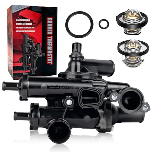 GZGN Thermostat Housing Assembly W/Sensor 68003582AB - Compatible with Dodge, Jeep - Journey 09-20, Avenger 09-14, Compass Patriot 07-17, Caliber, Sebring, 200 - DOHC 4Cyl 2.4L 2.0L by GZGN - Used condition - US$23.61